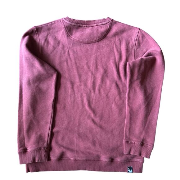 VTG Ericeira Skate Surf Riding Curls And Curbs Burgundy Crew Neck Sweatshirt - Picture 4 of 4